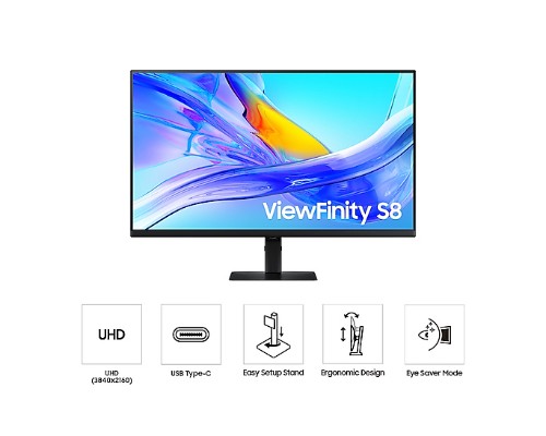 Samsung LS27D800UAU computer monitor 68.6 cm (27") 3840 x 2160 pixels Quad HD Black