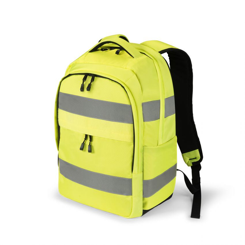 DICOTA Hi-Vis backpack Yellow Polyethylene terephthalate (PET), Thermoplastic polyurethane (TPU)