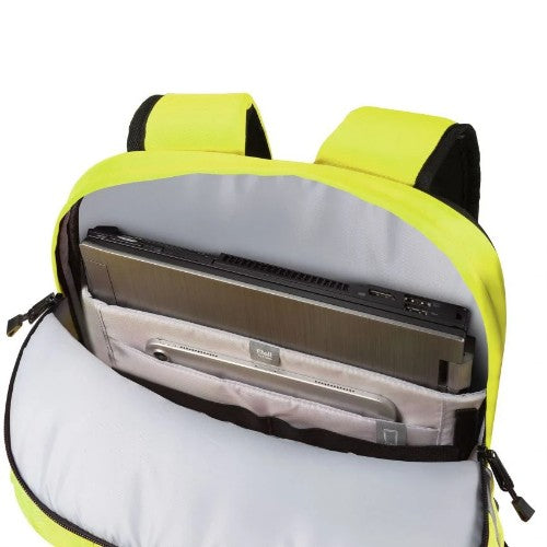 DICOTA Hi-Vis backpack Yellow Polyethylene terephthalate (PET), Thermoplastic polyurethane (TPU)
