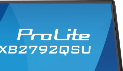 iiyama ProLite 27” IPS QHD panel with 4-side slim bezel, with B energy class and height adjustable stand