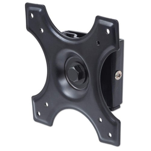 Manhattan Wall Mount for TV & Monitors (Fixed), For screens 10" to 32", VESA compatability: 75x75mm and 100x100mm - check the dimensions of the four mounting holes on back of screen to ensure it fits, Max 15kg, Black, Bracket