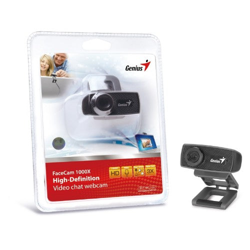 Genius Computer Technology FaceCam 1000X webcam 1 MP 1280 x 720 pixels USB Black