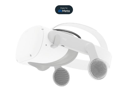 Logitech 982-000154 headphones/headset Wired Head-band Virtual reality (VR) USB Type-C White