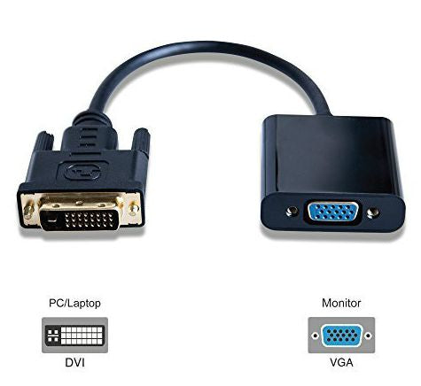 Microconnect DVIDVGA video cable adapter 0.25 m DVI-D VGA (D-Sub) Black