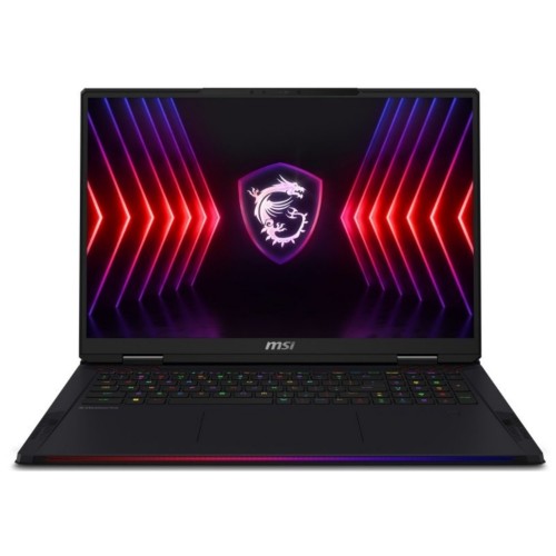MSI Raider 18 HX A14VIG-473UK Intel® Core™ i9 i9-14900HX Laptop 45.7 cm (18") UHD+ 32 GB DDR5-SDRAM 2 TB SSD NVIDIA GeForce RTX 4090 Wi-Fi 7 (802.11be) Windows 11 Pro Black
