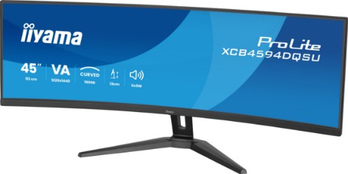 iiyama XCB4594DQSU-B1 computer monitor 111.8 cm (44") 5120 x 1440 pixels Dual QHD LED Black