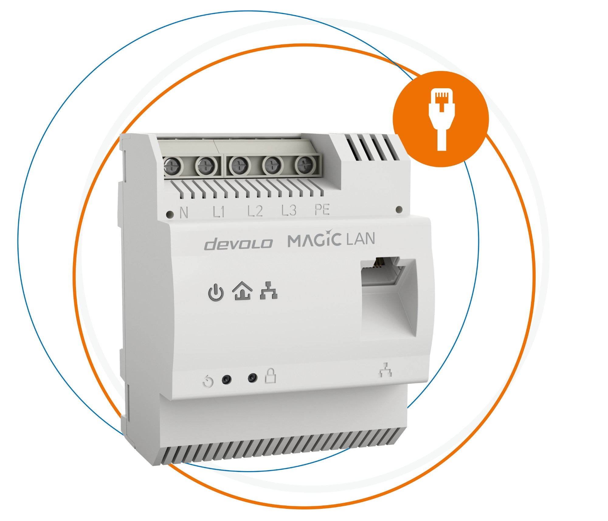 Devolo Magic 2 LAN DINrail 2400 Mbit/s Ethernet LAN White 1 pc(s)