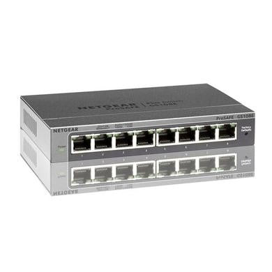 NETGEAR GS108E Managed L2/L3 Gigabit Ethernet (10/100/1000)