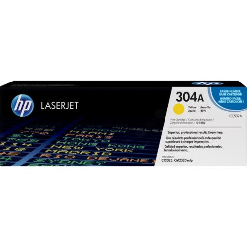 HP CC532A/304A Toner cartridge yellow, 2.8K pages ISO/IEC 19798 for HP CLJ CP 2025