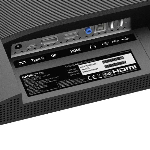 Hannspree HC241CFB computer monitor 60.5 cm (23.8") 1920 x 1080 pixels Full HD LED Black