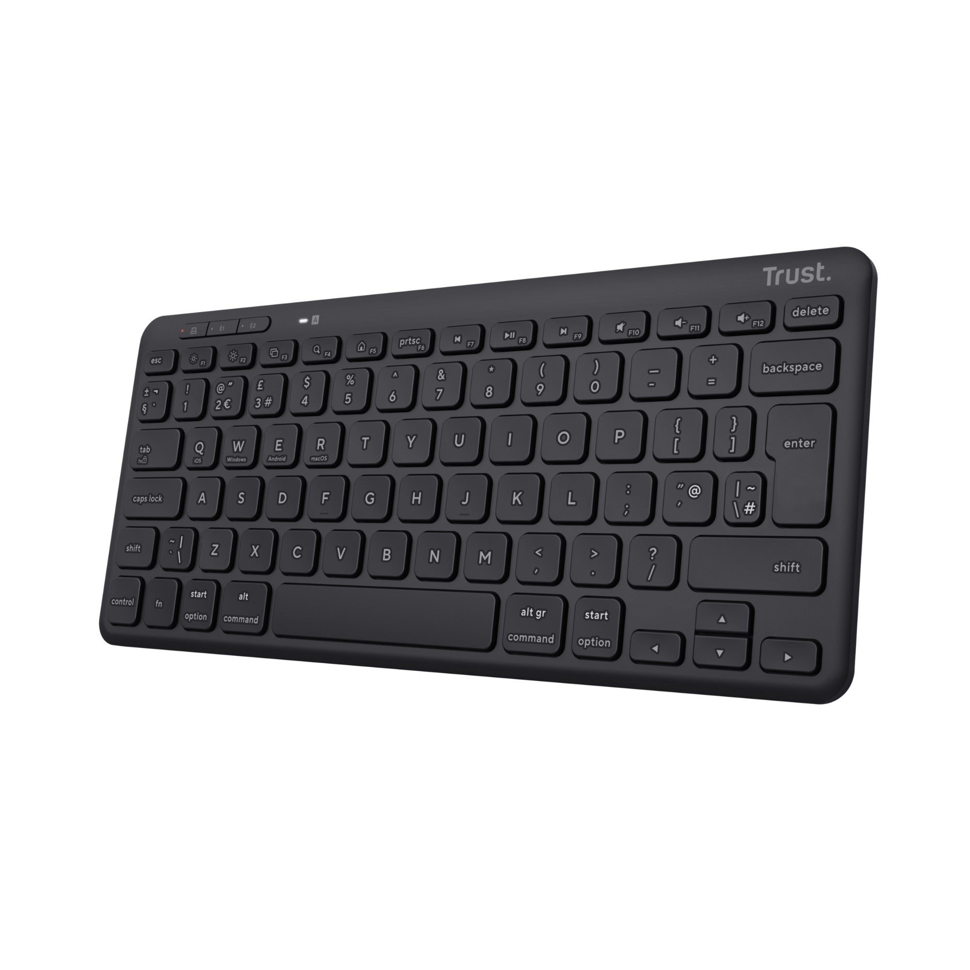 Trust Lyra keyboard USB + RF Wireless + Bluetooth QWERTY UK English Black