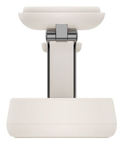 Belkin WIZ040MYSD mobile device charger Headphones, Smartphone Chrome, White USB Wireless charging Fast charging Indoor