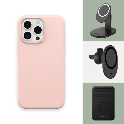 OtterBox Symmetry Series for MagSafe for iPhone 15 Pro Max, Ballet Shoes (Pink)