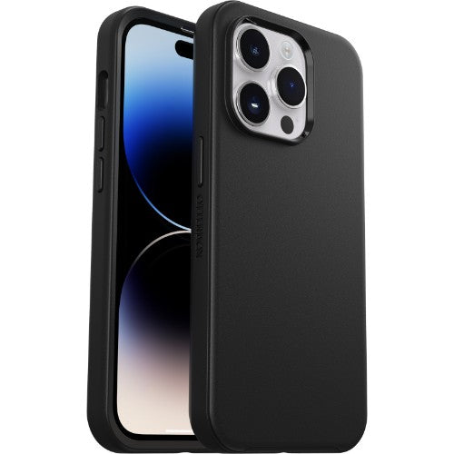 OtterBox Symmetry+ Case for iPhone 14 Pro Max with MagSafe, Shockproof, Drop proof, Protective Thin Case, 3x Tested to Military Standard, Antimicrobial Protection, Black