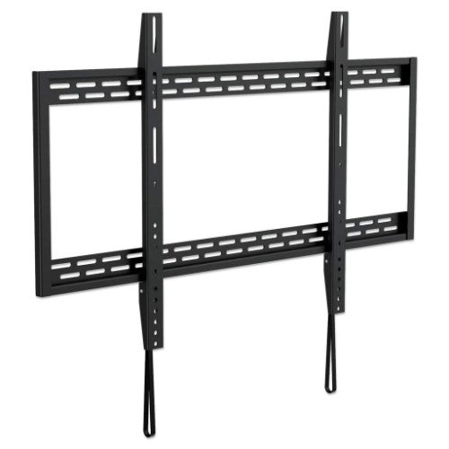 Manhattan Wall Mount for TV & Monitors (Fixed), For screens 60" to 100", VESA compatability: all between 200x200mm and 900x600mm - check the dimensions of the four mounting holes on back of screen to ensure it fits, Max 50kg, Black, Bracket
