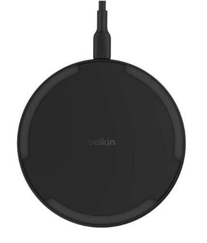 Belkin WIA012HQBK mobile device charger Smartphone Black AC Wireless charging Fast charging Indoor