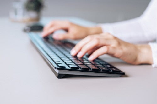 CHERRY KW 9100 SLIM keyboard Universal RF Wireless + Bluetooth QWERTY English Black