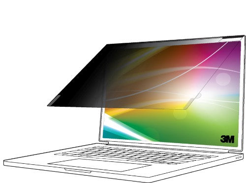 3M Bright Screen Privacy Filter for 15.6in Full Screen Laptop, 16:9, BP156W9E