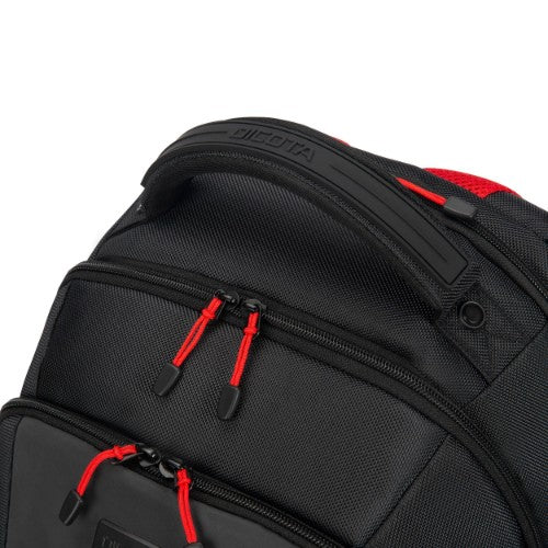 DICOTA D32119-RPET backpack Casual backpack Black, Red Polyester, Recycled polyethylene terephthalate (rPET)