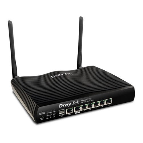 DrayTek Vigor 2927ax wireless router Gigabit Ethernet Dual-band (2.4 GHz / 5 GHz) Black