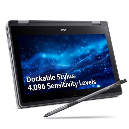 Acer TravelMate Spin B3 B3 Spin TMB311RN-33 - 11.6" Full HD Touchscreen, Intel N100, 8GB, 128GB UFS, Windows 11 Pro Education Notebook