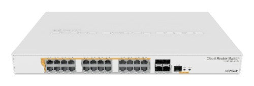 Mikrotik CRS328-24P-4S+RM network switch Managed L2/L3 Gigabit Ethernet (10/100/1000) Power over Ethernet (PoE) 1U White