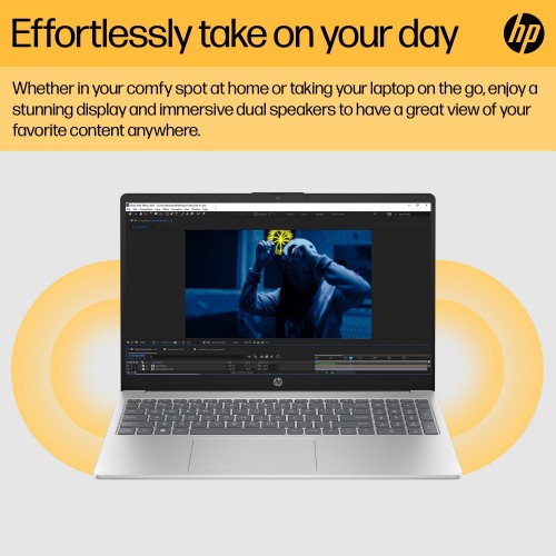 HP 15-fc0049na AMD Ryzen™ 5 7520U Laptop 39.6 cm (15.6") Full HD 16 GB LPDDR5-SDRAM 512 GB SSD Wi-Fi 6 (802.11ax) Windows 11 Home Silver