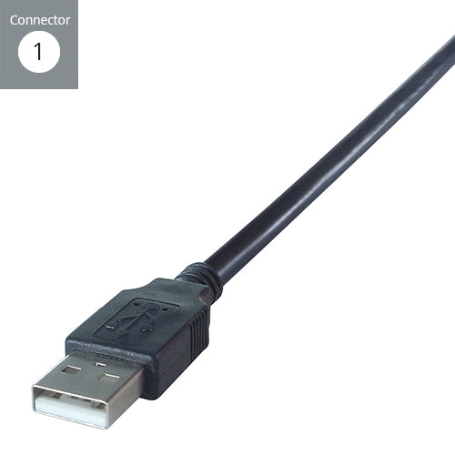 connektgear 1m USB 2 Android Charge and Sync Cable A Male to B Micro MHL Male