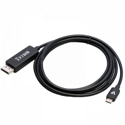 V7 V7USBCDP14-2M video cable adapter DisplayPort USB Type-C Black