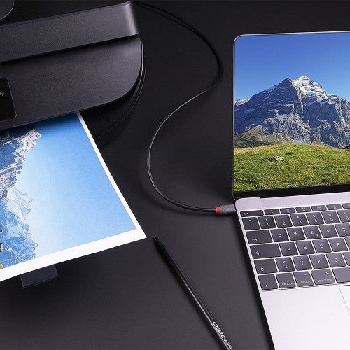 Lindy 3m USB 3.2 Type C to B Cable, Anthra Line