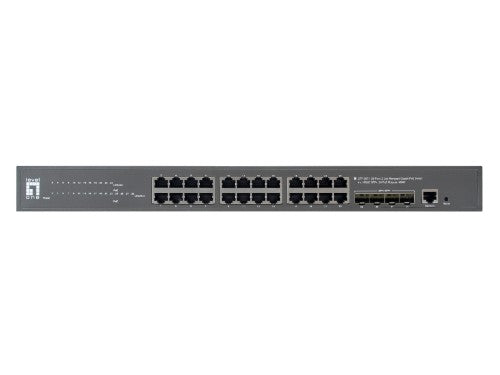 LevelOne GTP-2871 network switch Managed L3 Gigabit Ethernet (10/100/1000) Power over Ethernet (PoE) Grey