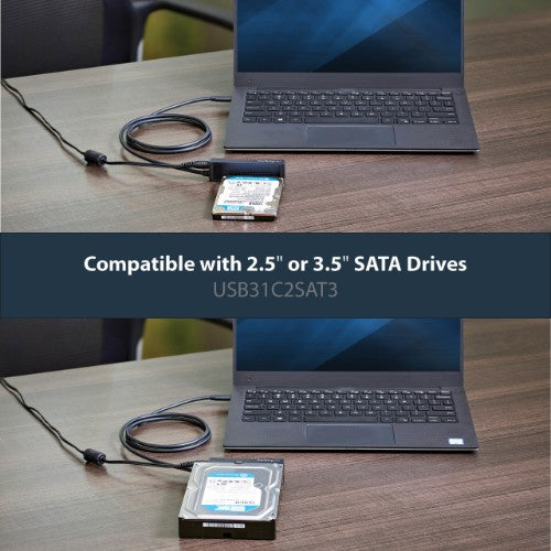 StarTech.com USB 3.1 (10Gbps) Adapter Cable for 2.5”/3.5” SATA Drives - USB-C