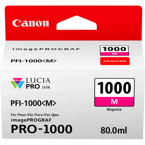 Canon 0548C001/PFI-1000M Ink cartridge magenta, 5.86K pages 80ml for Canon Pro 1000