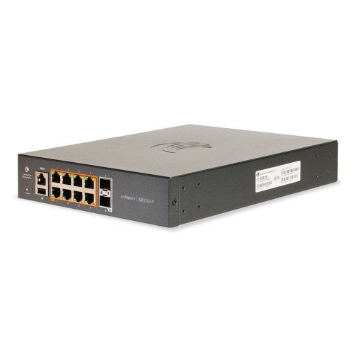 Cambium Networks cnMatrix EX1010-P Managed L2/L3 Gigabit Ethernet (10/100/1000) Power over Ethernet (PoE) 1U Black