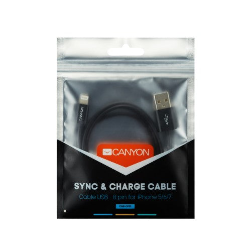 Canyon CNE-CFI1B lightning cable 1 m Black
