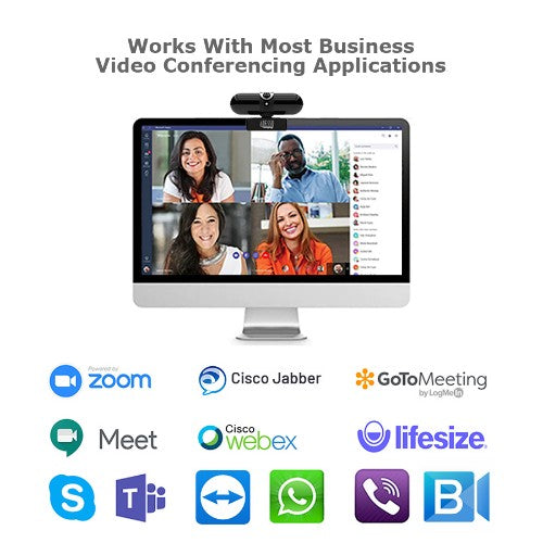 Adesso CyberTrack H7 webcam 4 MP 2560 x 1440 pixels USB 2.0 Black