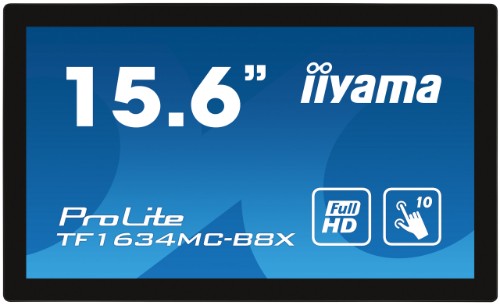 iiyama ProLite 15.6" Full HD 10 point PCAP Open Frame touchscreen featuring IPS Panel Technology and touch through glass function