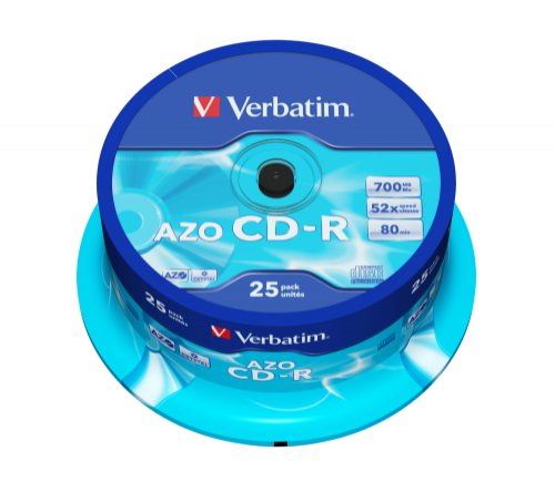 Verbatim CD-R AZO Crystal 700 MB 25 pc(s)