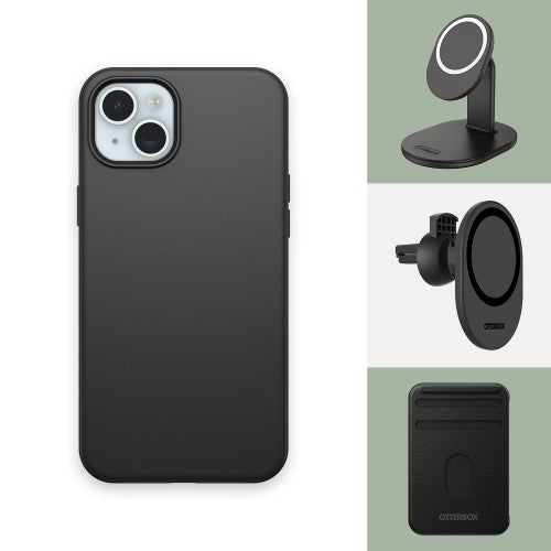 OtterBox Symmetry Series for MagSafe for iPhone 15 Plus, Black