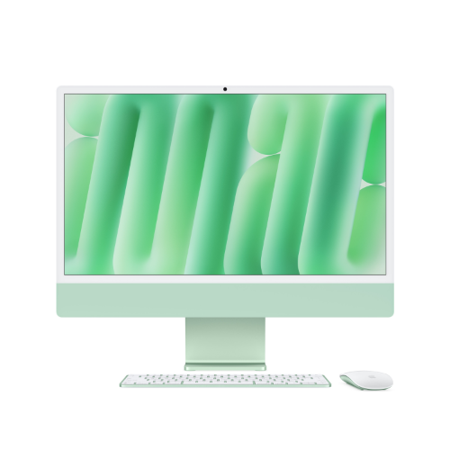 Apple iMac 24-inch with Retina 4.5K display: M4 chip with 10‑core CPU and 10‑core GPU, 24GB, 512GB SSD - Green