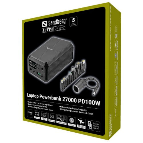 Sandberg Laptop Powerbank 27000 PD100W
