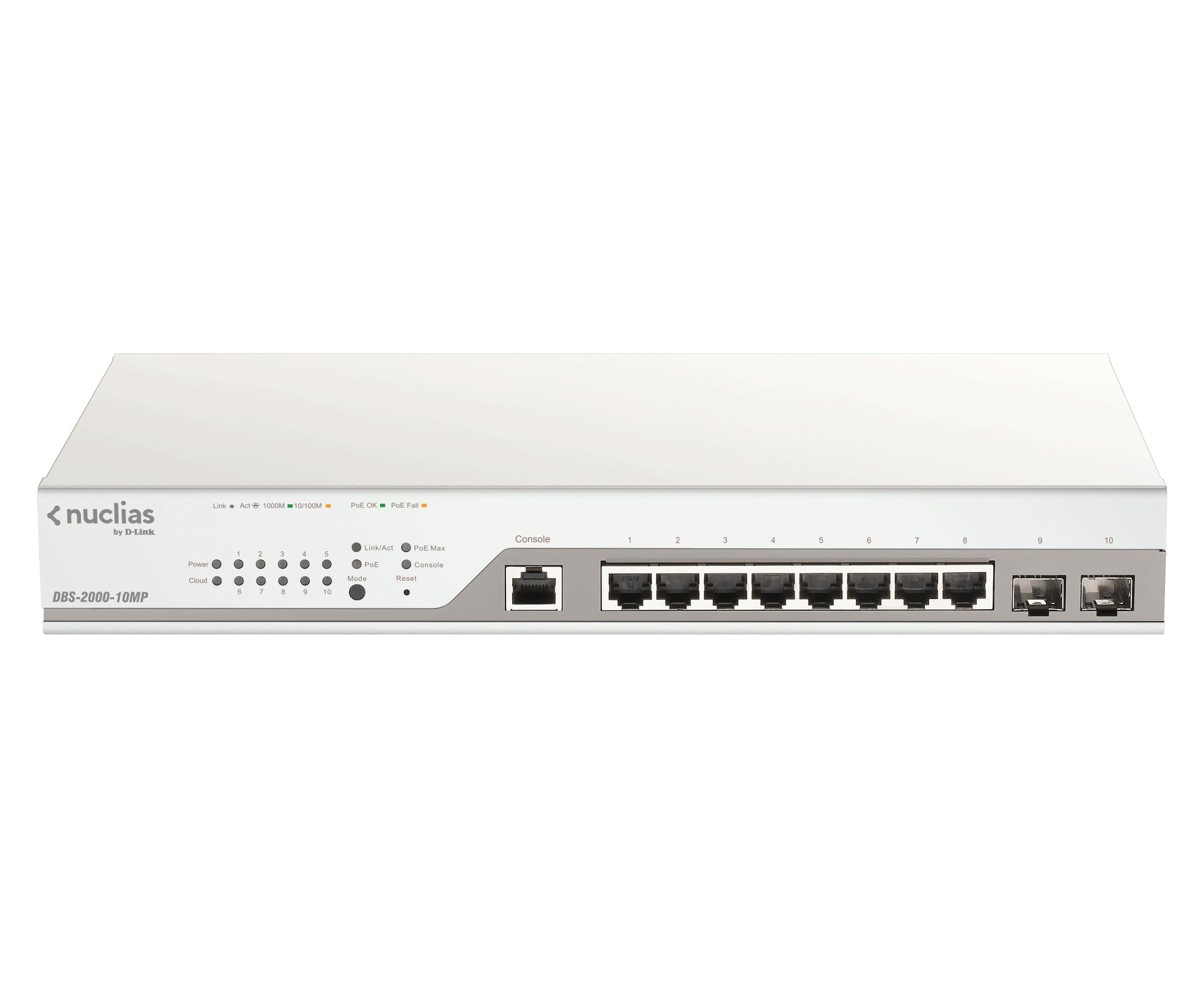 D-Link DBS-2000-10MP/E network switch Managed L2 Gigabit Ethernet (10/100/1000) Power over Ethernet (PoE) Grey