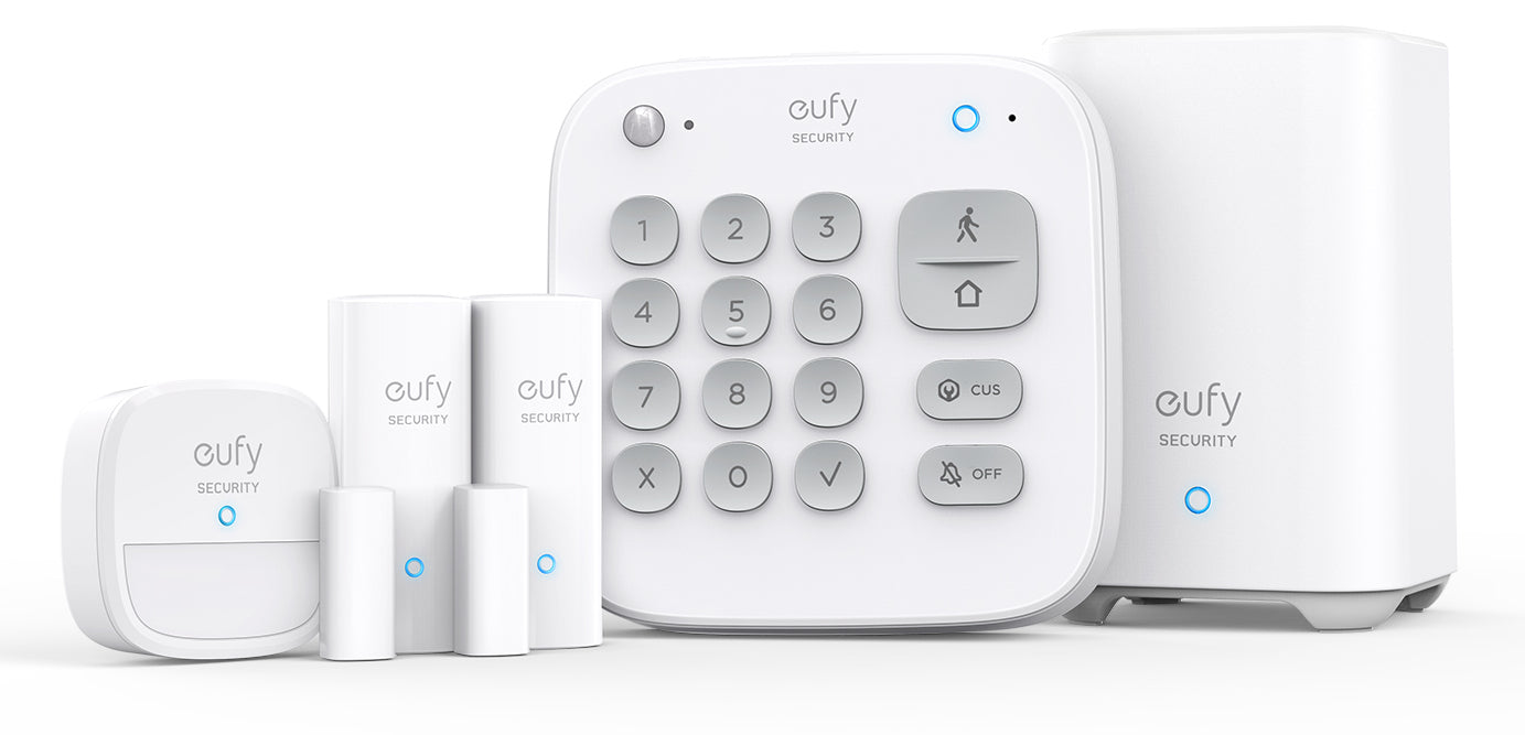 Eufy Security 5 - Piece Home Alarm Kit, Home Security System, Keypad, Motion Sensor, 2 Entry Sensors, Home Alarm System, Control From the App, Links with eufyCam