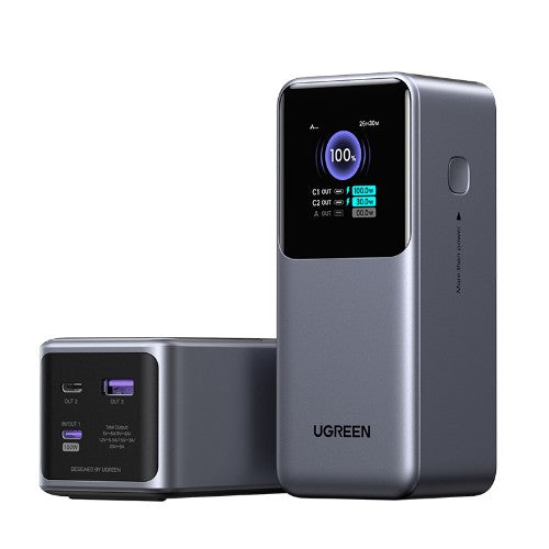 Ugreen 20000mAh 130W Fast Charging Powerbank Lithium Grey