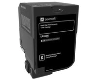 Lexmark 84C2HKE Toner-kit black return program Project, 25K pages ISO/IEC 19798 for Lexmark CX 725