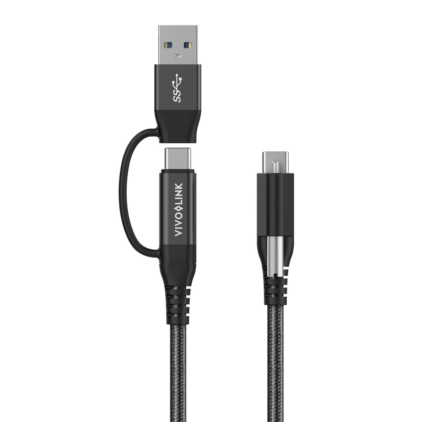 Vivolink PROUSBCMM1.5ADP USB cable USB 3.2 Gen 2 (3.1 Gen 2) 1.5 m USB C Black