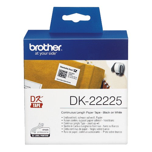 Brother DK-22225 DirectLabel Etikettes white 38mm x 30,48m for Brother P-Touch QL/700/800/QL 12-102mm/QL 12-103.6mm