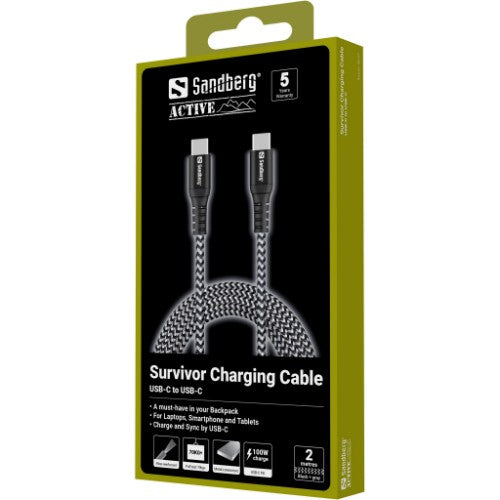 Sandberg Survivor USB-C Cable 2M 100W
