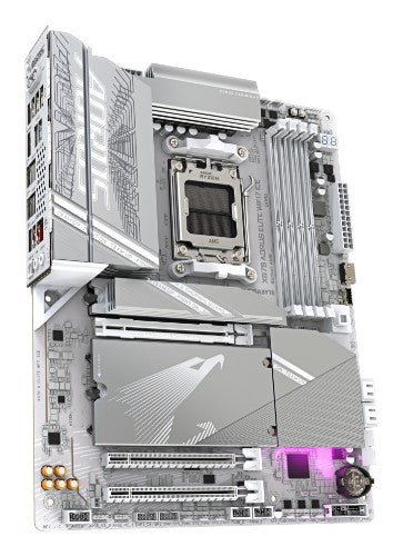 GIGABYTE X870 AORUS ELITE WIFI7 ICE Motherboard - Supports AMD Ryzen 9000 CPUs, 16+2+2 Phases Digital VRM, up to 8200MHz DDR5 (OC), 3xPCIe 5.0 + 1xPCIe 4.0, Wi-Fi 7, 2.5GbE LAN, USB 4