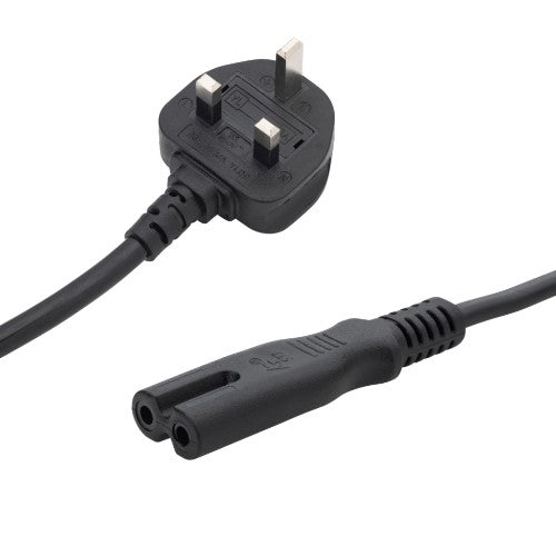 connektgear 2m UK Mains Power Cable - UK Plug to C7 (Figure 8) Socket